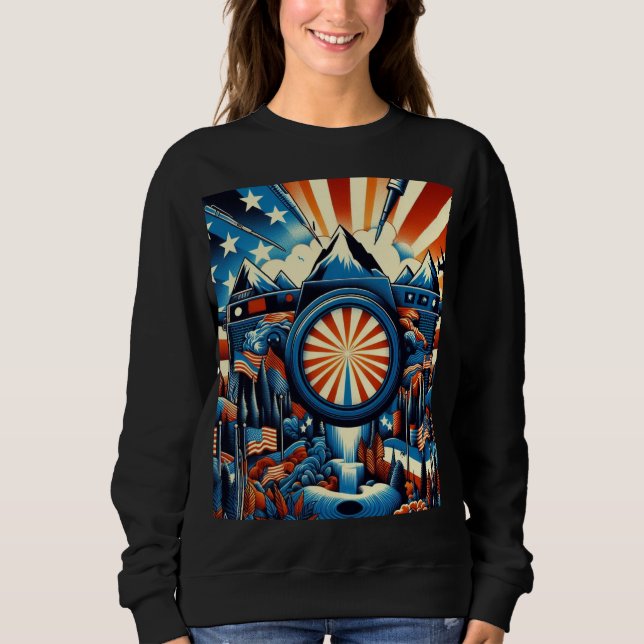 American Trend Hoodie – Casual Street Style Sweats (Front)