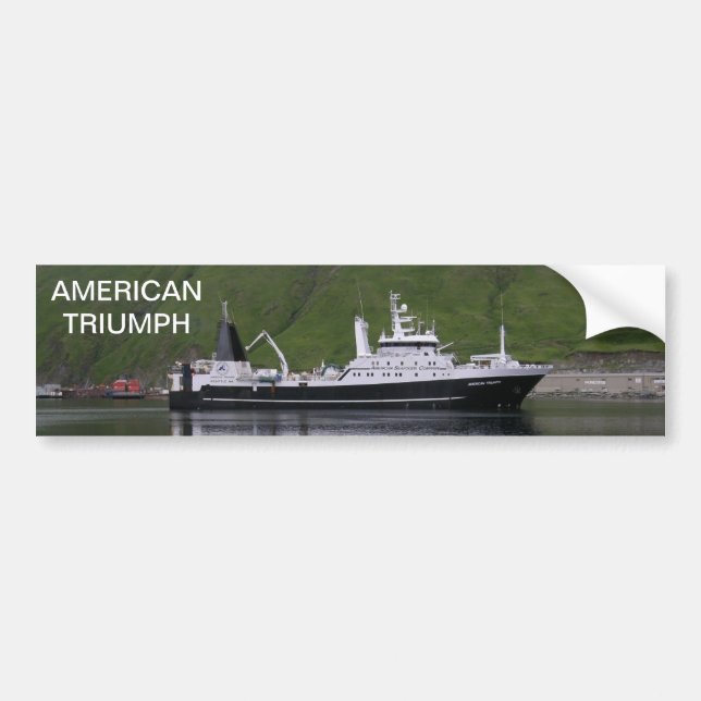 American Triumph, Factory Trawler Bumper Sticker (Front)