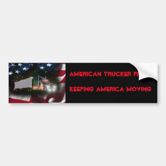 American Trucker Pride Bumper Sticker