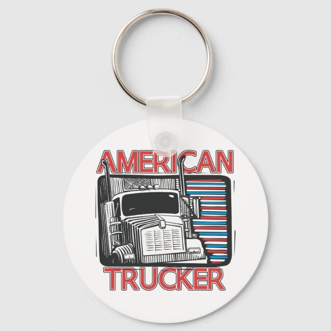 American Trucking Keychain (Front)