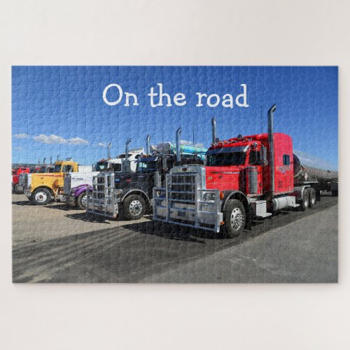 American Trucks Big Rigs On the Road Jigsaw Puzzle
