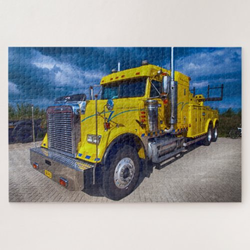 American Trucks Big Rigs On the Road Tow Truck Jigsaw Puzzle