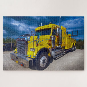 American Trucks Big Rigs On the Road Tow Truck Jigsaw Puzzle