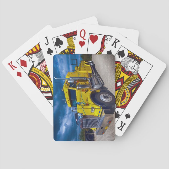 American Trucks Big Rigs On the Road Tow Truck Poker Cards (Back)