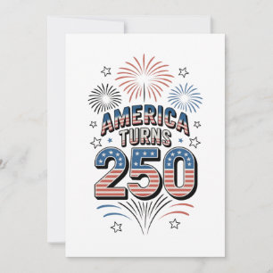 American Turn 250th 4th of July Fireworks Holiday Card