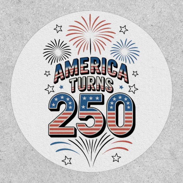 American Turn 250th 4th of July Fireworks  Patch (Front)