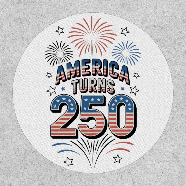 American Turn 250th 4th of July Fireworks  Patch (Front)