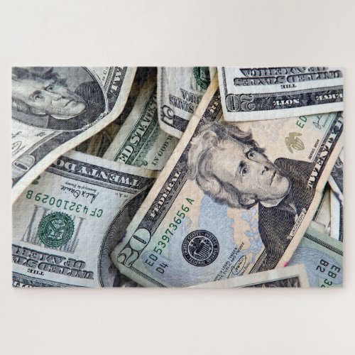 American Twenty Dollar Bills Jigsaw Puzzle