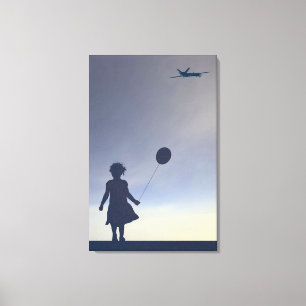 American Twilight Stretched Canvas Print