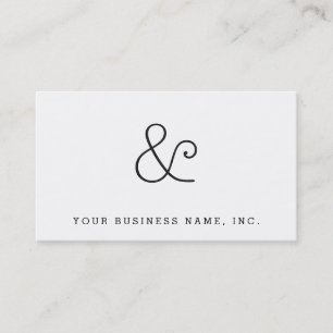 American Typewriter Light Letterpress Black Business Card