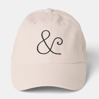 American Typewriter Light Letterpress Black Performance Cap