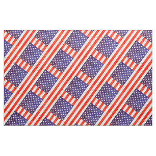 American U.S. flag stars and stripes fabric