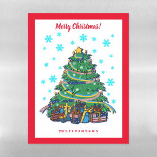 American Ukrainian Christmas Tree Magnetic Dry Erase Sheet