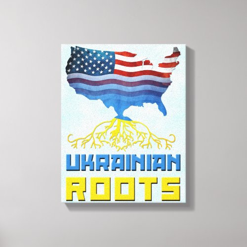 American Ukrainian Roots Canvas Print