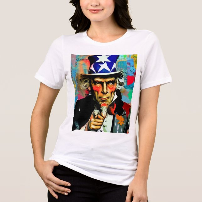 American Uncle Sam Tri-Blend Shirt (Front)