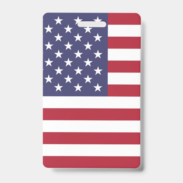 American United States USA Flag Badge (Front)