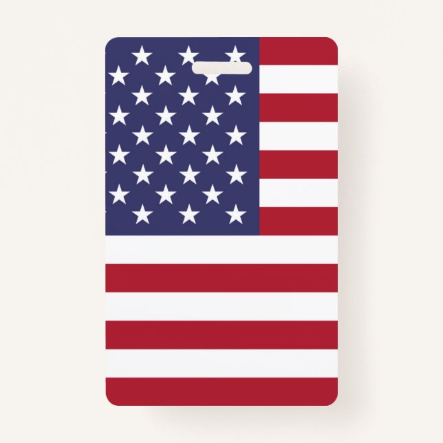 American United States USA Flag Badge (Front)