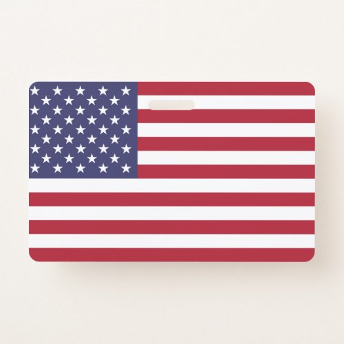 American United States USA Flag Badge