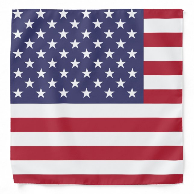 American United States USA Flag Bandana (Front)