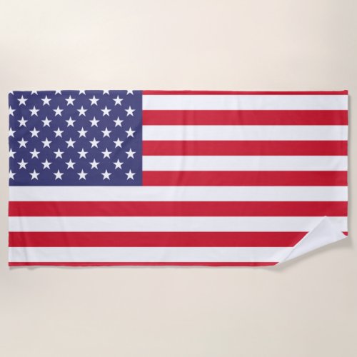 American United States USA Flag Beach Towel