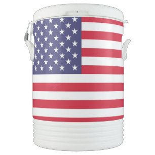 American United States USA Flag Beverage Cooler