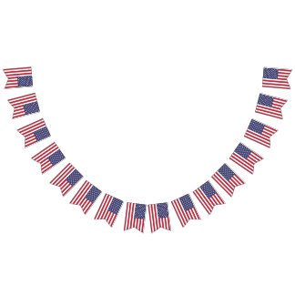 American United States USA Flag Bunting Banner