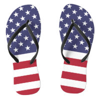American United States USA Flag Flip Flop