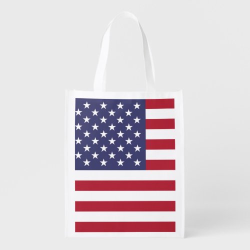 American United States USA Flag Grocery Bag