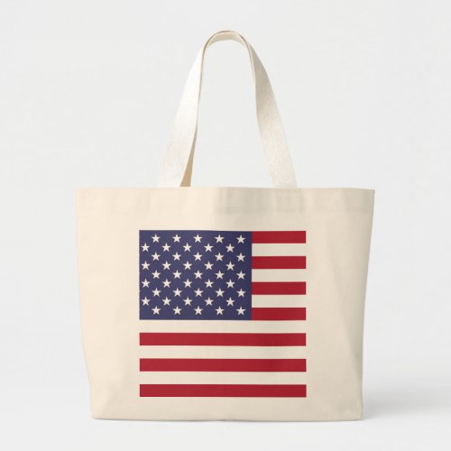 American United States USA Flag Large Tote Bag