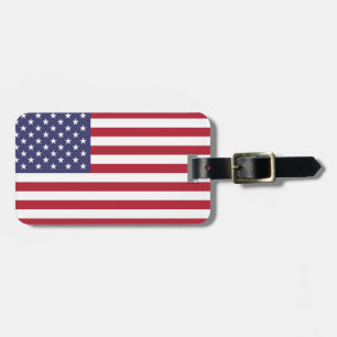 American United States USA Flag Luggage Tag