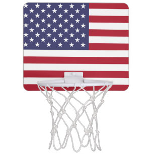 American United States USA Flag Mini Basketball Hoop