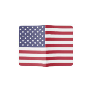 American United States USA Flag Passport Holder