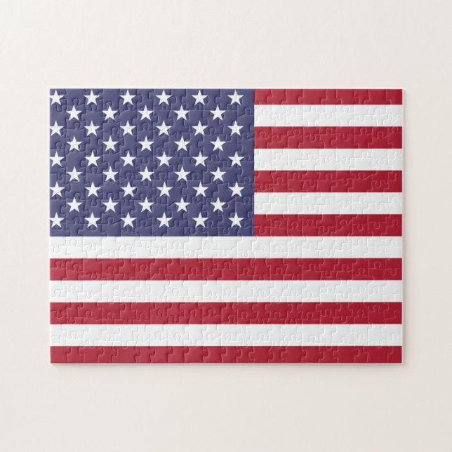American United States USA Flag Puzzle (Horizontal)