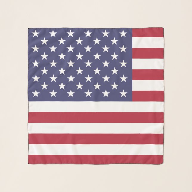 American United States USA Flag Scarf (Front)