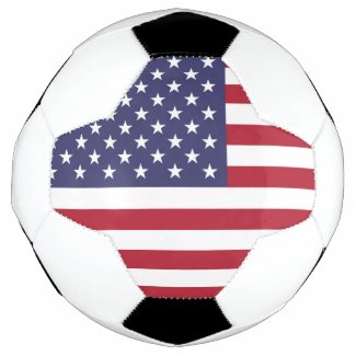 American United States USA Flag Soccer Soccer Ball