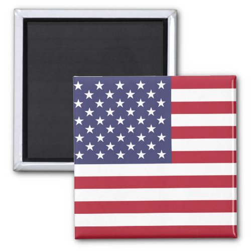 American United States USA Flag Square Magnet