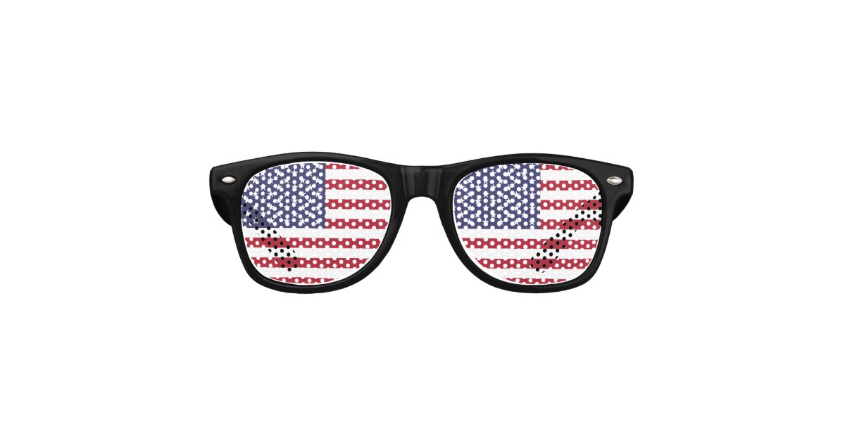 American United States USA Flag Sunglasses | Zazzle