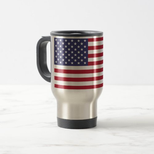 American United States USA Flag Travel Mug