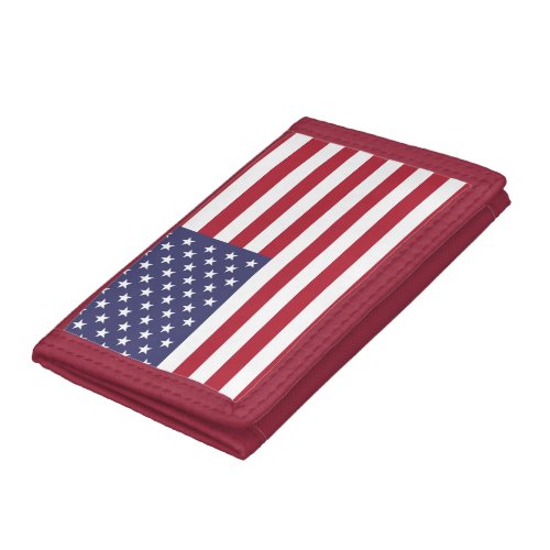 American United States USA Flag Trifold Wallet