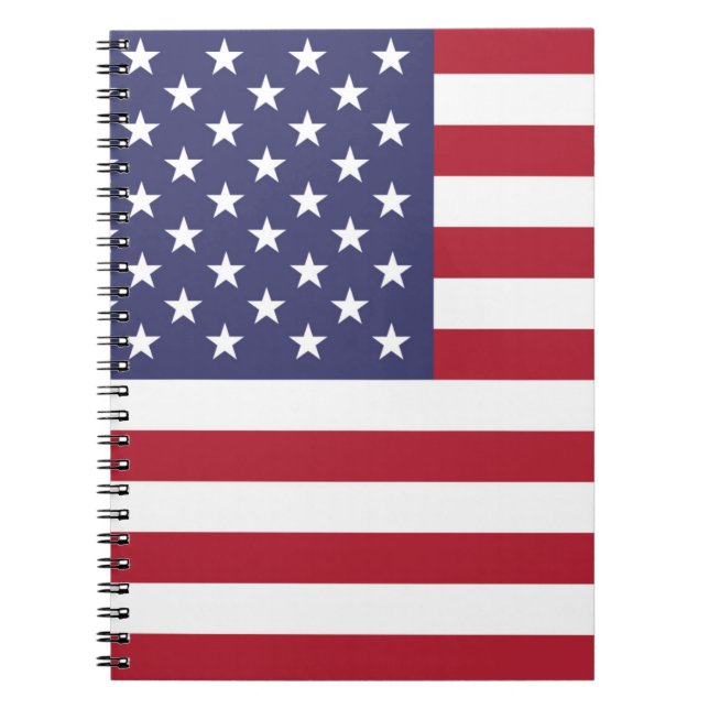American United States USA Spiral Photo Notebook (Front)