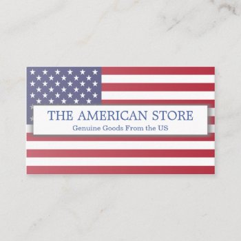 American / Us Store - Flag Business Card by ImageAustralia at Zazzle