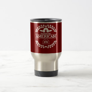 AMERICAN USA 1776 GOD FAMILY COUNTRY FREEDOM TRAVEL MUG