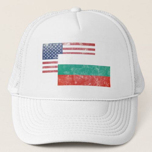 AmericanUSA and Bulgarian Vintage Trucker Hat