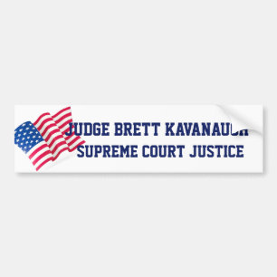 American USA Flag Confirm Judge Brett Kavanaugh Bumper Sticker