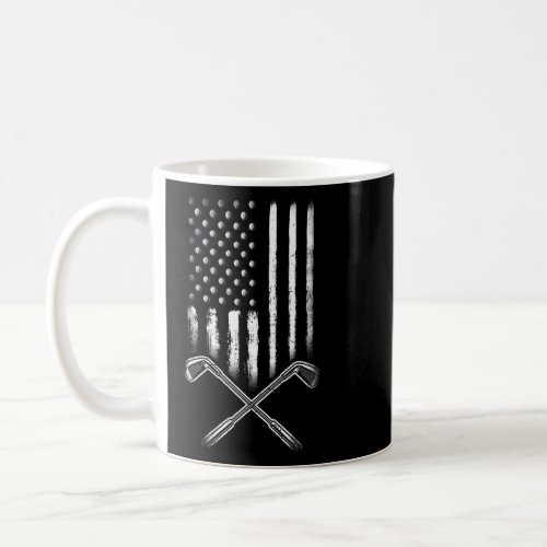 American Usa Flag Golf Patriotic Golfer Golfing Go Coffee Mug