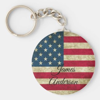 American USA Flag Monogram Patriotic