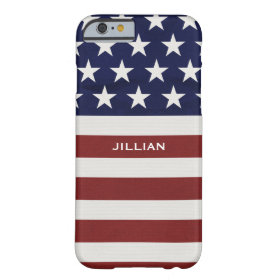 American USA Flag Patriotic July 4th Custom Barely There iPhone 6 Case