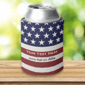 Cool Rugged American Flag Redfish Fishing Can Cooler, Zazzle