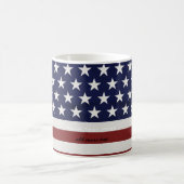 American USA Flag Patriotic July 4th Custom Coffee Mug (Center)
