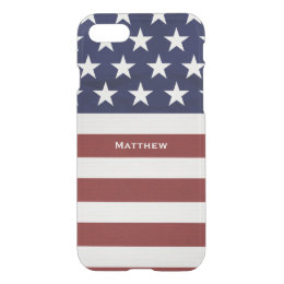 American USA Flag Patriotic July 4th Custom iPhone 8/7 Case